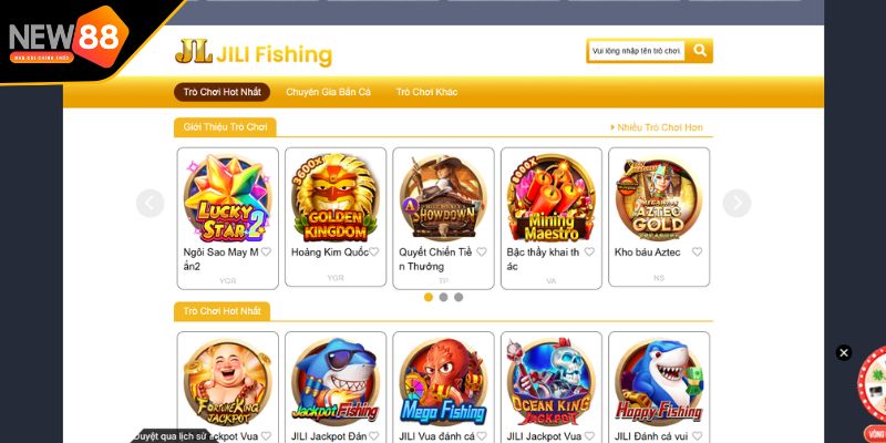 Sảnh game bắn cá Jili kịch tính