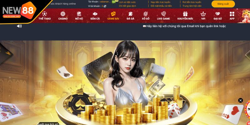 Sơ lược về sảnh game bài New88